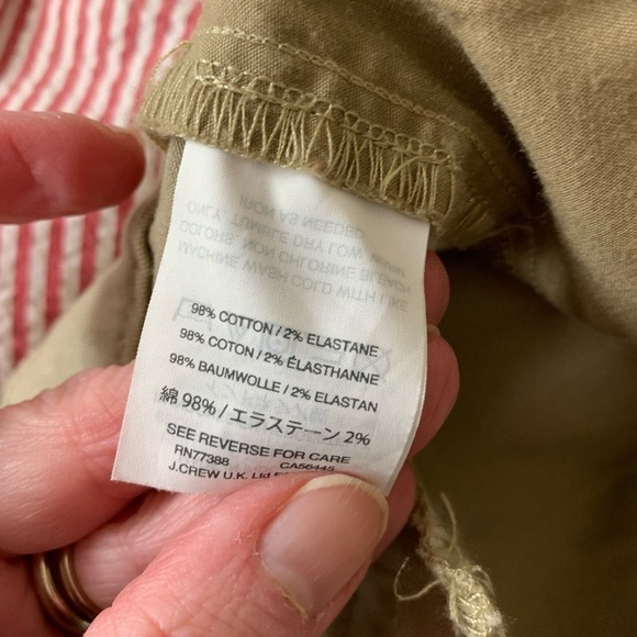 J. Crew mercantile effortless slim khaki pants size 6 10 in rise 26 in inseam - Picture 4 of 5